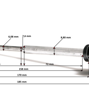 Horeca Parts - Śruba osłony noża / ostrza - krajalnica do wędlin Hendi 250 - 210000, 210086