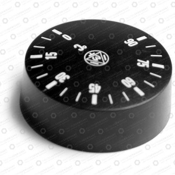 Horeca Parts - Pokrętło termostatu czarne, zakres 0–90°C, Ø 42 mm, otwór D 6x4,6 mm, do termostatów IMIT - Zmywarka Silanos