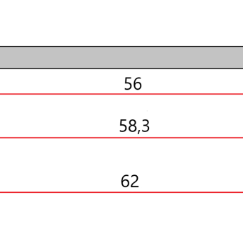 Horeca Parts - Prowadnica półki ( komplet 2 sztuk na 1 półkę ) - szafa chłodnicza, mroźnicza Hendi 232118, 232125, 232224, 232231, 232132, 232149, 232248, 232255, 232514, 232521 (Atosa, Szron, Chłodnictwo Bochnia)