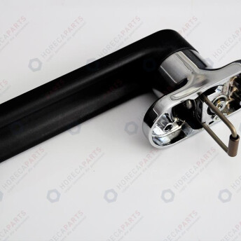Horeca Parts - KLAMKA DŁ. 145MM SZER. 40MM WYS. 62MM DŁ. SPRĘŻYNY 33MM CZARNA