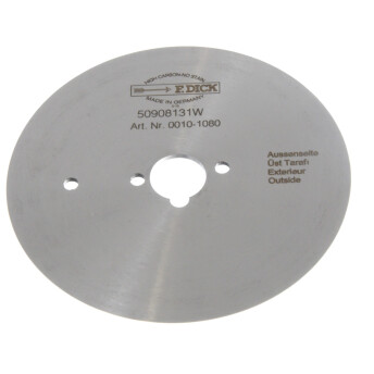 Horeca Parts - Nóż / ostrze gładkie - nóż elektryczny do kebaba Hendi 267226, Devran NG-3, GGM DSC80D, średnica 80mm DICK ORYGINAŁ
