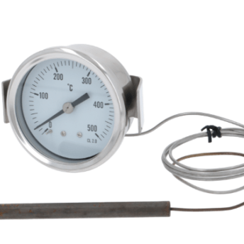 Horeca Parts - Termometr 0-500°C śr. 60mm śr. czujki 8mm dł. czujki 100mm - Piec do pizzy Hendi