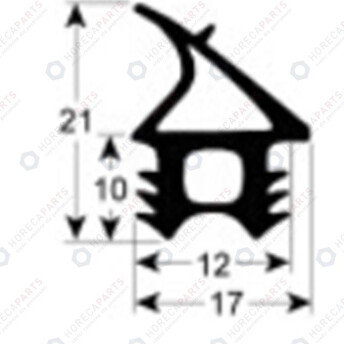 Horeca Parts - Uszczelka drzwi-szerokość 405mm, długość 440mm - Piec Lainox CEV061X