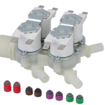 Horeca Parts - Elektrozawór 4-drożny prosty 3/4''/10mm 0,10l/0,25l/0,30l/1,87-2,36l/min