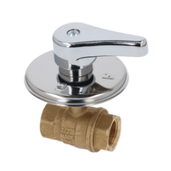 Horeca Parts - Zawór kulowy kompletny / 1/2'' / długość całkowita 55mm / wysokość 30mm - Kotły