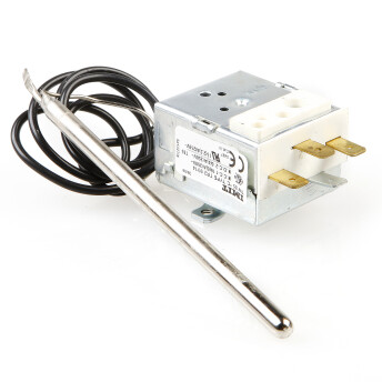Horeca Parts - Termostat 1-fazowy bojlera 15A 250V 85°C, dł. Kapilary 600 mm, czujka śr. 6x120 mm - zmywarki gastronomiczne Elettrobar, Hobart, Mbm