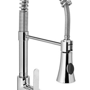 Horeca Parts - Bateria umywalkowa z wyciąganym prysznicem, jednootworowa,(h) 445 mm - Hendi 810170