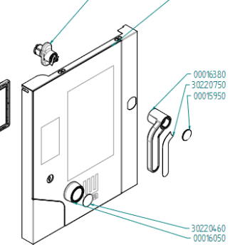 Horeca Parts - Szyba zewnętrzna - Piec konwekcyjno-parowy Hendi, Tecnoeka MKF611CTS/055, MKF611VCTS, MKF611VCTS/055