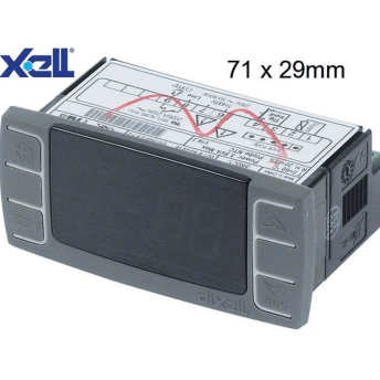 Horeca Parts - sterownik elektroniczny 230V Dixell (wymiar montażowy 71x29mm NTC)