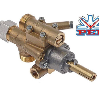 Horeca Parts - Zawór gazowy PEL typ 22S/O wej. M20x1,5 wyj. M20x1,5 podł. termopary M8x1 podł. pilota M10x1 - Kuchnie gazowe Angelo-po