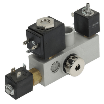 Horeca Parts - Elektrozawór 24V wej. 1/2" mocowanie 1/2" 3 cewki - Pakowarka próżniowa Henkelman ( G370514, 5171343 )