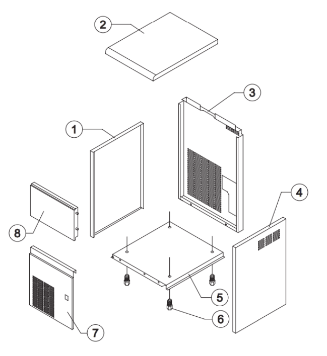 Horeca Parts - Kostkarka natryskowa 21 kg/24 h Brema CB184