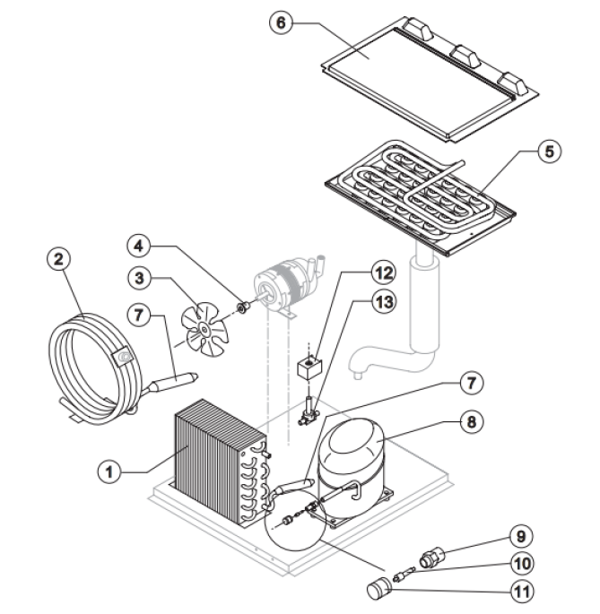 Horeca Parts - Kostkarka natryskowa 42 kg/24 h Brema CB416