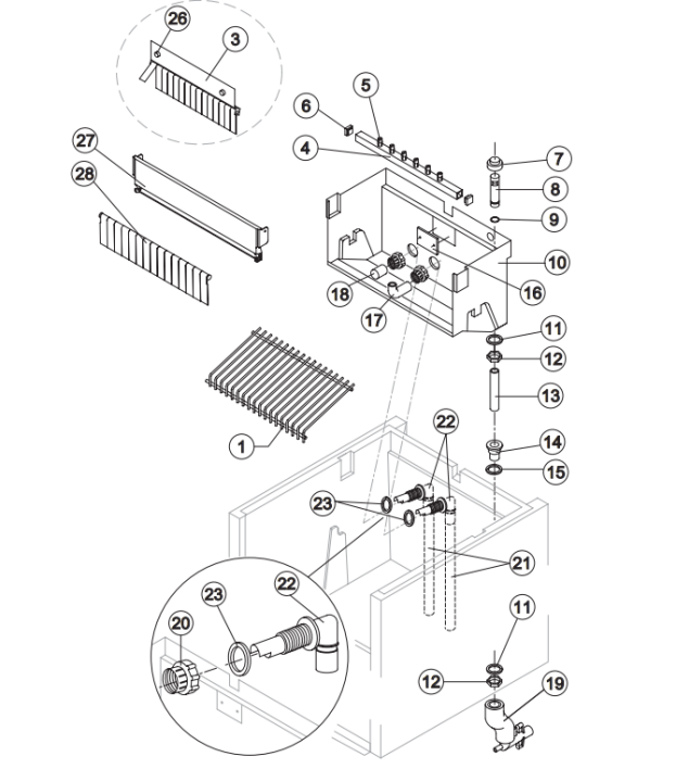 Horeca Parts - Kostkarka natryskowa 42 kg/24 h Brema CB416