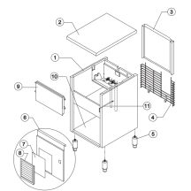 Horeca Parts - Kostkarka natryskowa 38 kg/24 h Brema CB316