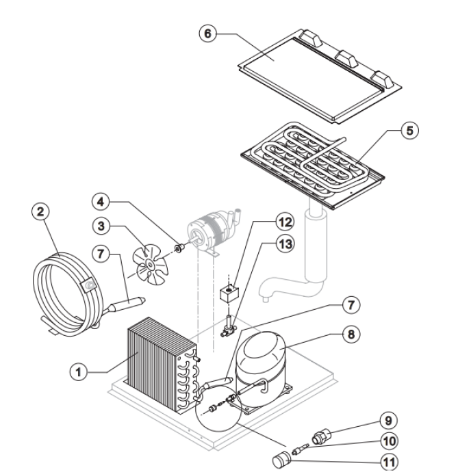Horeca Parts - Kostkarka natryskowa 48 kg/24 h Brema CB425