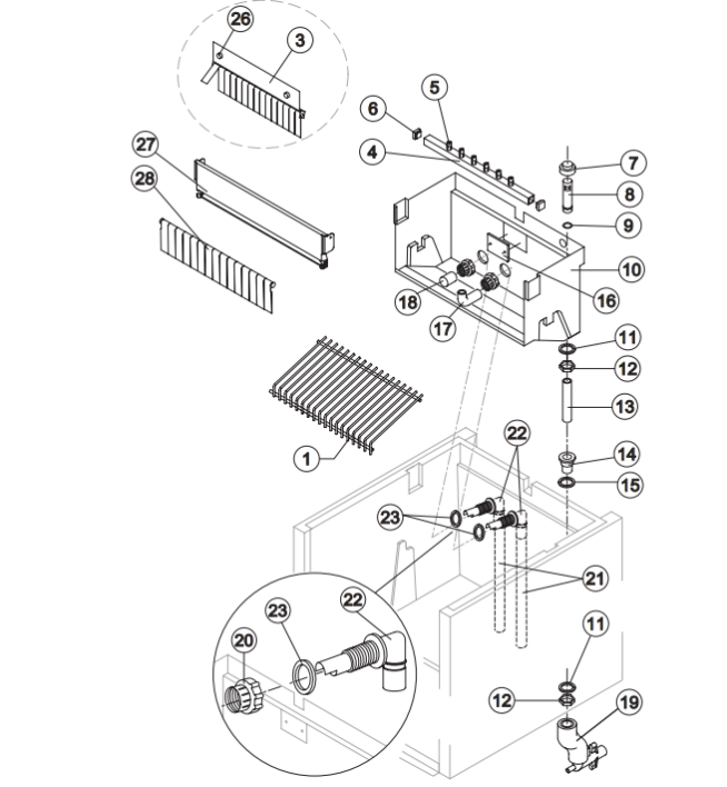 Horeca Parts - Kostkarka natryskowa 48 kg/24 h Brema CB425