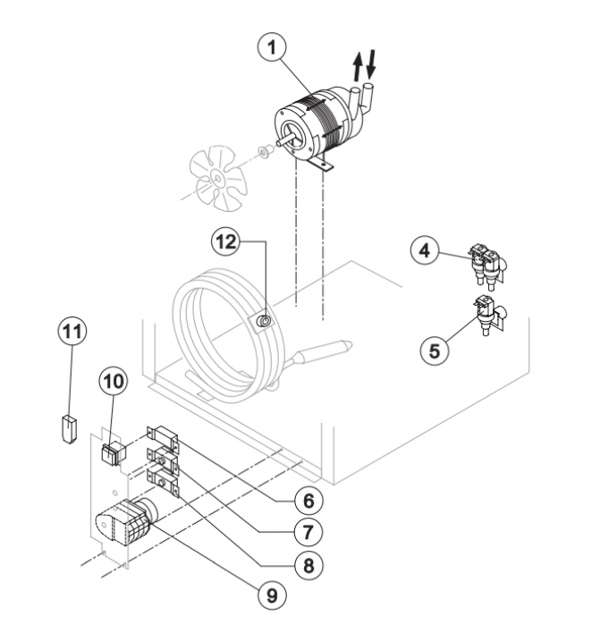 Horeca Parts - Kostkarka natryskowa 48 kg/24 h Brema CB425