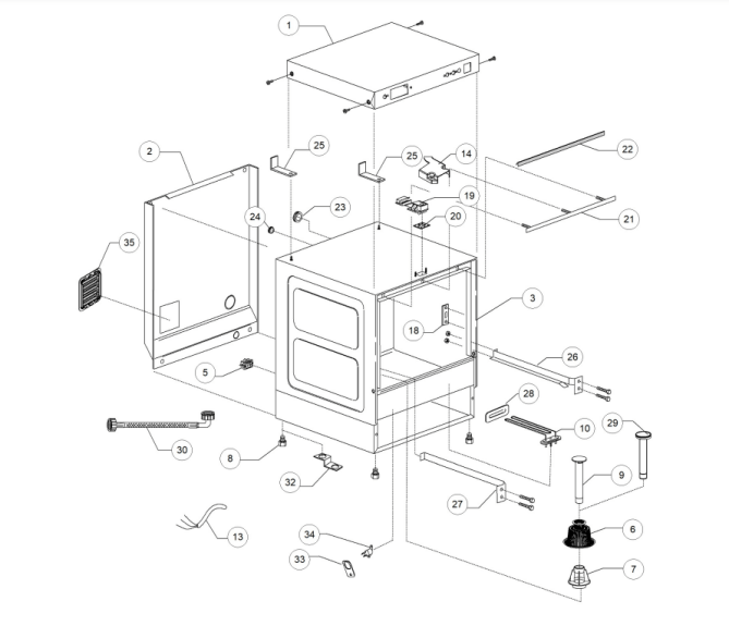 Horeca Parts - Zmywarka gastronomiczna Dihr - GS40