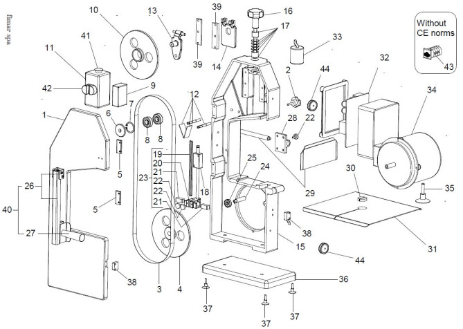 Horeca Parts - Piła do kości Hendi 282502