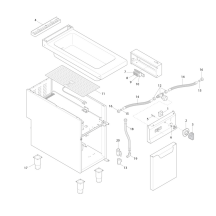 Horeca Parts - Bemar wodny elektryczny - stacjonarny - 1,6kW - 1x GN 1/1 + 1x GN 1/3 - z zaworem spustowym - GGM Gastro