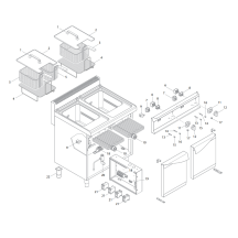 Horeca Parts - Frytownica elektryczna - 18 litrów - 13,5 kW - GGM Gastro (EFB479H-18)