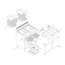 Horeca Parts - Elektryczna Frytownica Podwójna - 18+18 Litrów - 27 kW - GGM Gastro (EFB879H-18+18)