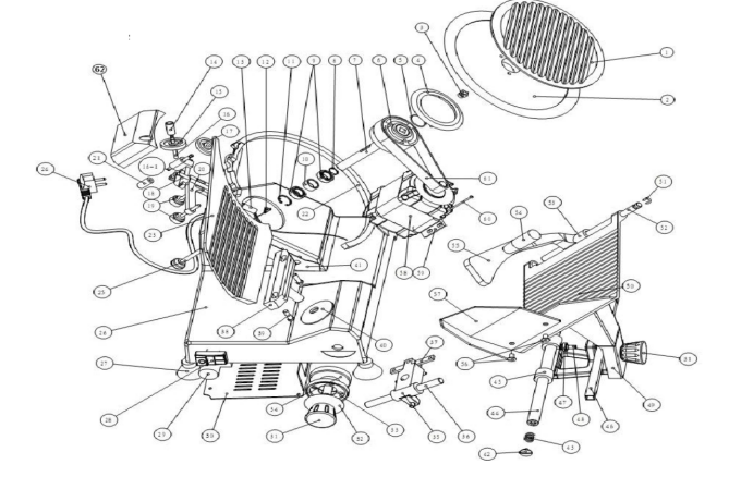 Horeca Parts - Automatyczna krajalnica - 400W - Noże: Ø 350mm - GGM Gastro (AMH350)