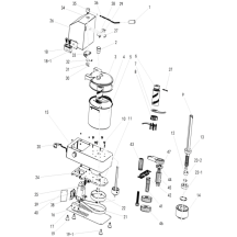 Horeca Parts - Szatkownica do warzyw - 6 litrów - 1,8 kW - 230 V - 986-2470 obr/min - GGM Gastro (CUH6N)