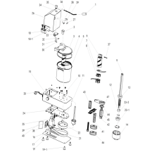 Horeca Parts - Szatkownica do warzyw - 9 litrów - 1,8 kW - 230 V - 986-2470 obr/min - GGM Gastro (CUH9N)