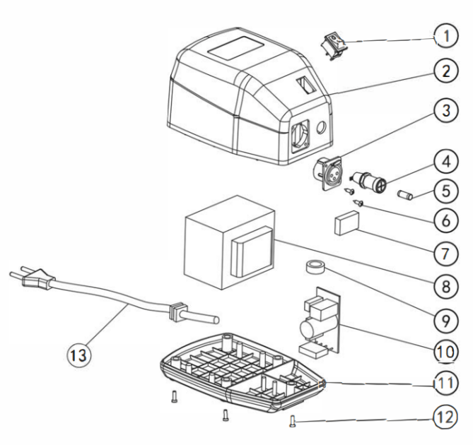 Horeca Parts - Elektryczna krajalnica do kebaba doner - wydajność: 80 kg / dzień - GGM Gastro (DSA80S#SMGLP80)