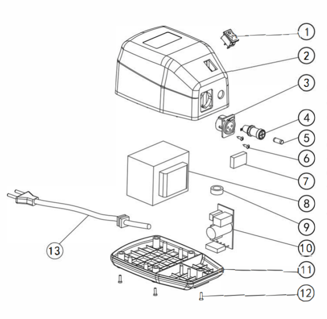 Horeca Parts - Elektryczna krajalnica do kebaba - wydajność: 80 kg/dzień - GGM Gastro (DSA80S)
