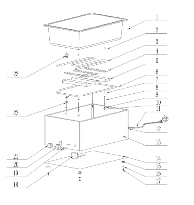 Horeca Parts - Bemar Hendi Kitchen Line – GN 1/1 - 238905