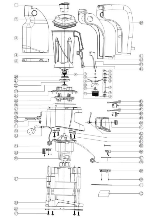 Horeca Parts - Blender Hendi z obudową wyciszającą 230688