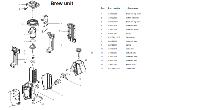 Horeca Parts - Ekspres do kawy automatyczny Profi Line biały - Hendi 208854