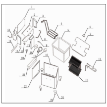 Horeca Parts - Frytownica 4l, HENDI, Kitchen Line, 4L, 230V/3000W, 217x380x(H)300mm