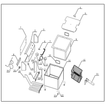 Horeca Parts - Frytownica 6 l, HENDI, Kitchen Line, 6L, 230V/3300W, 265x430x(H)290mm