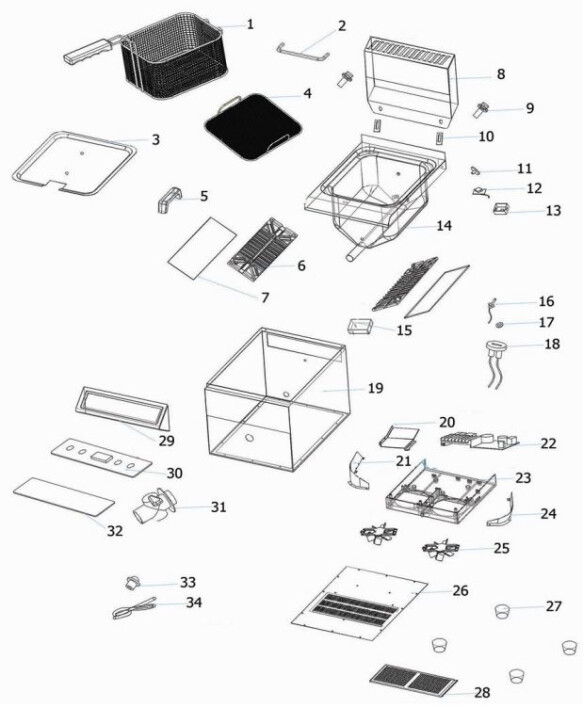 Horeca Parts - Frytownica indukcyjna Hendi 215005