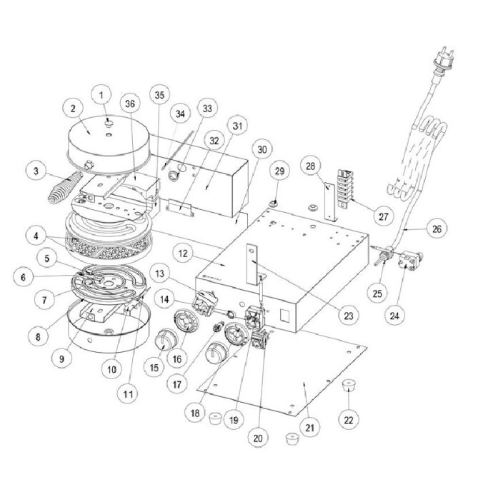 Horeca Parts - Gofrownica Hendi 212172