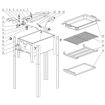 Horeca Parts - Grill gazowy GRILL MASTER MINI Hendi 154700