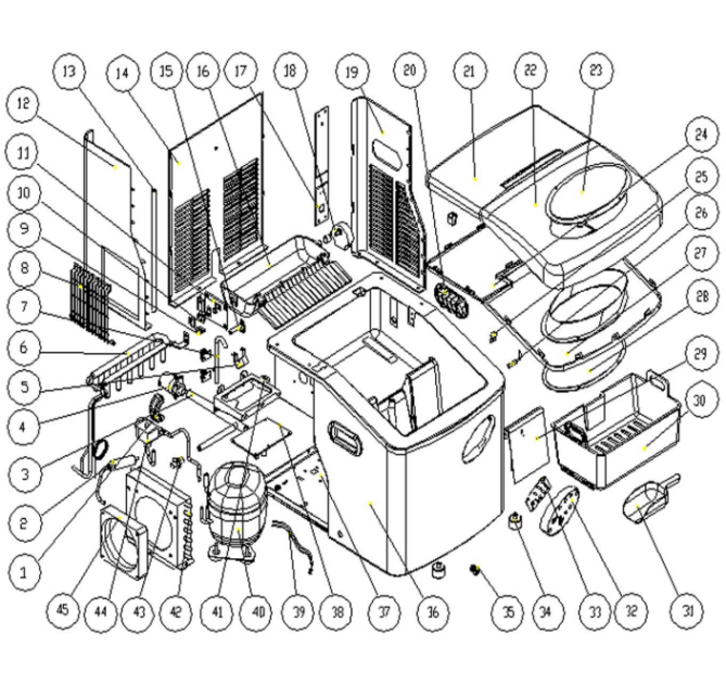 Horeca Parts - Kostkarka Hendi Kitchen Line 15 (271551)