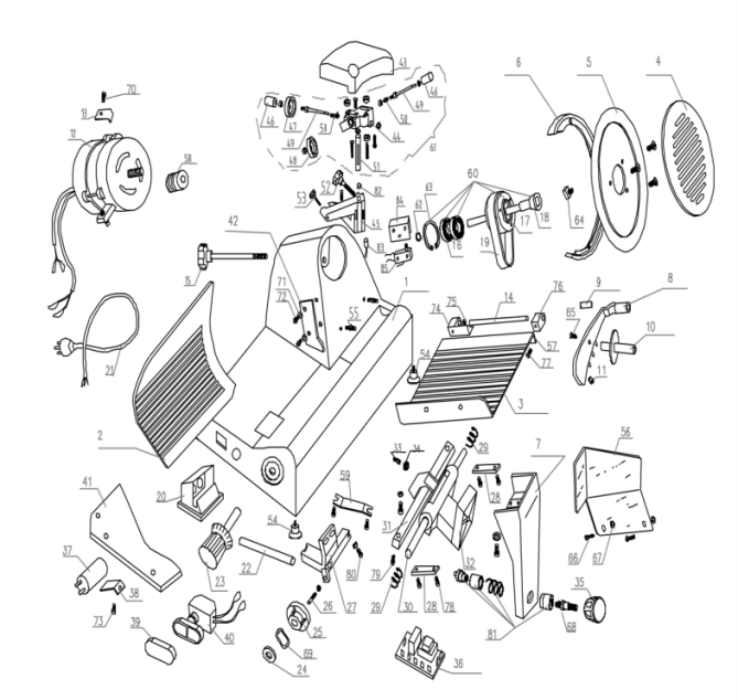 Horeca Parts - Krajalnica do wędlin Hendi 220 (210048)