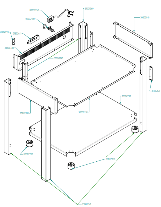 Horeca Parts - Kuchenka gazowa Hendi -225806 (KTPP96)