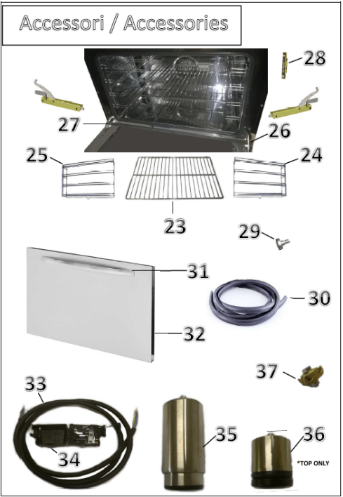 Horeca Parts - Kuchnia gazowa Hendi 4-palnikowa Kitchen Line 225882