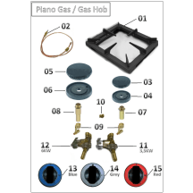 Horeca Parts - Kuchnia gazowa Hendi 6-palnikowa Kitchen Line 225899