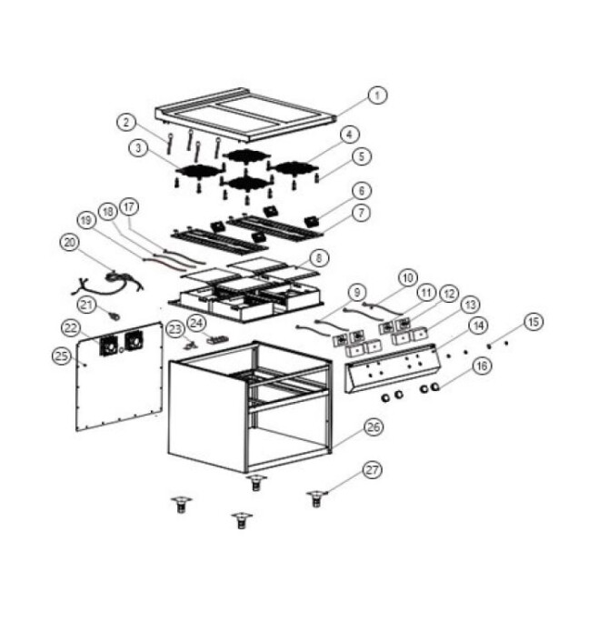 Horeca Parts - Kuchenka indukcyjna Hendi 237687