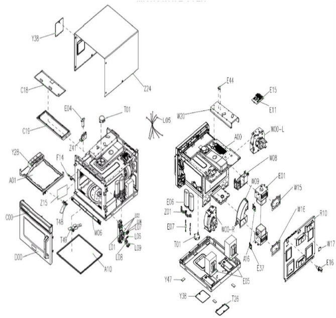 Horeca Parts - Kuchenka mikrofalowa Hendi 281376