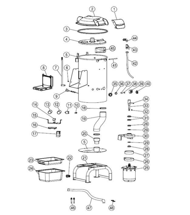 Horeca Parts - Obieraczka do ziemniaków Hendi 229217