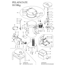 Horeca Parts - Obieraczka do ziemniaków Hendi Profi Line 18kg