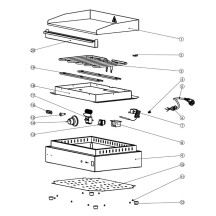 Horeca Parts - Płyta grillowa, HENDI, Kitchen Line, gładka, 220-240V/2400W, 527x404x(H)233mm